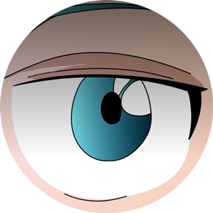Close-up of a cartoon character's eye, marking MaxFoo's 20 million views across social channels