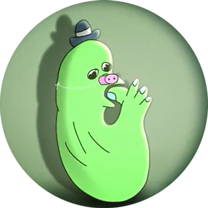 Green MaxFoo cartoon character in a hat, illustrating the studio reaching maximum project funding
