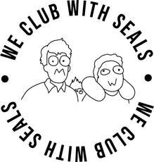 Hand-drawn MaxFoo illustration of two characters with the studio slogan