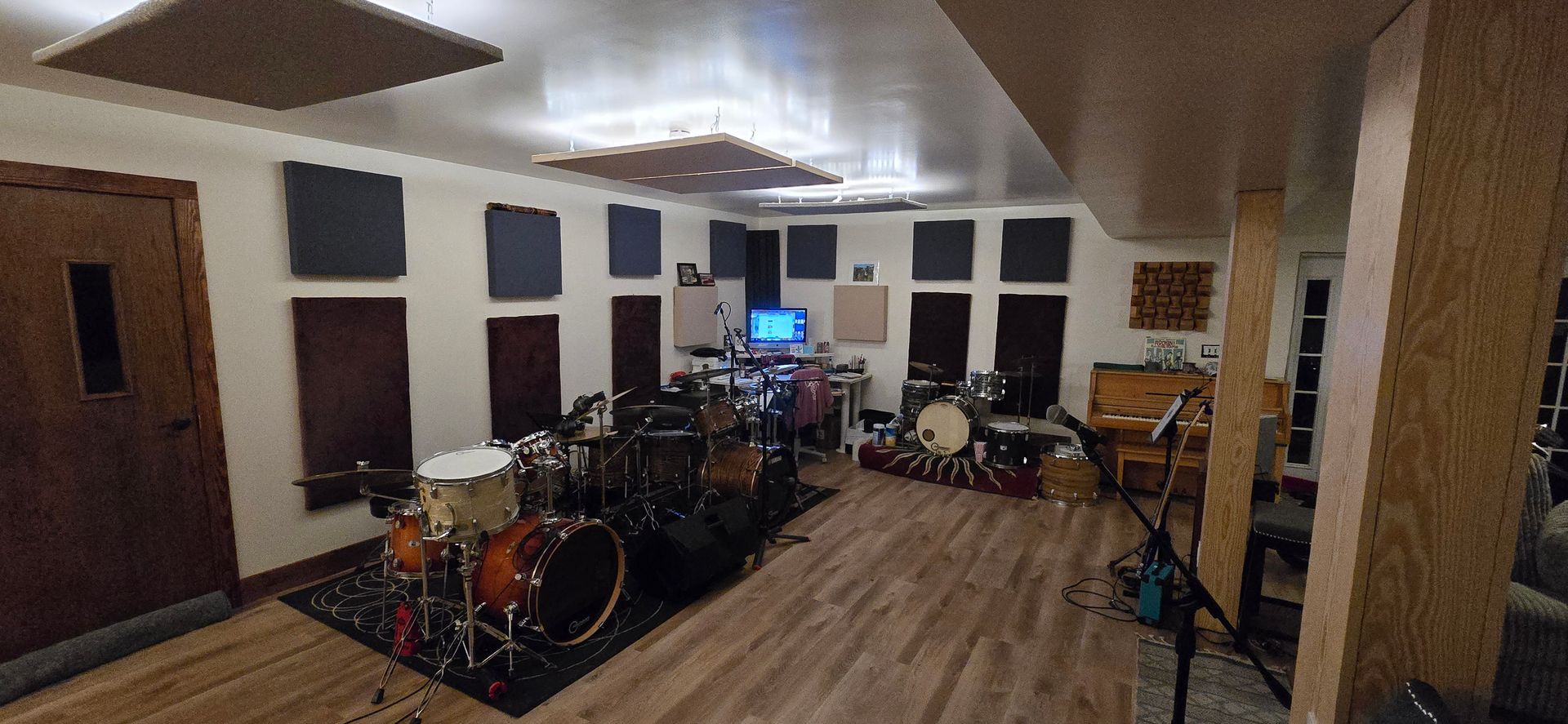 The main room at DPV Rehearsal Studio.