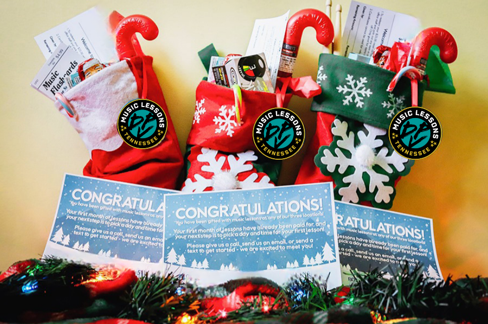 DPV Music Lessons Rockstar holiday musical stocking stuffer bundles available for in-home delivery in Nolensville, Arrington, Franklin, and Brentwood (or shipped free nationwide)