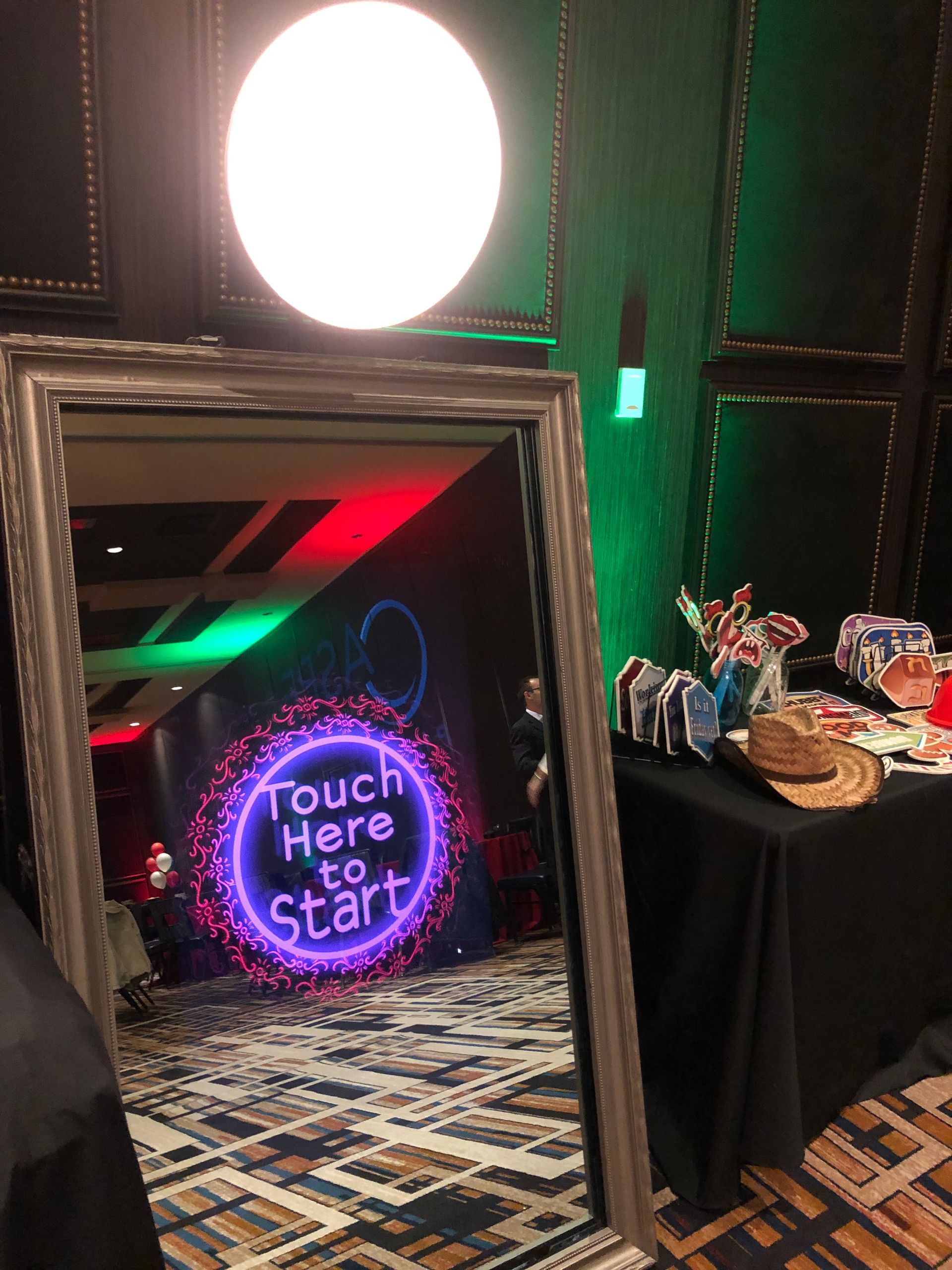 Touch to start animation on Mirror ME Photo Booth