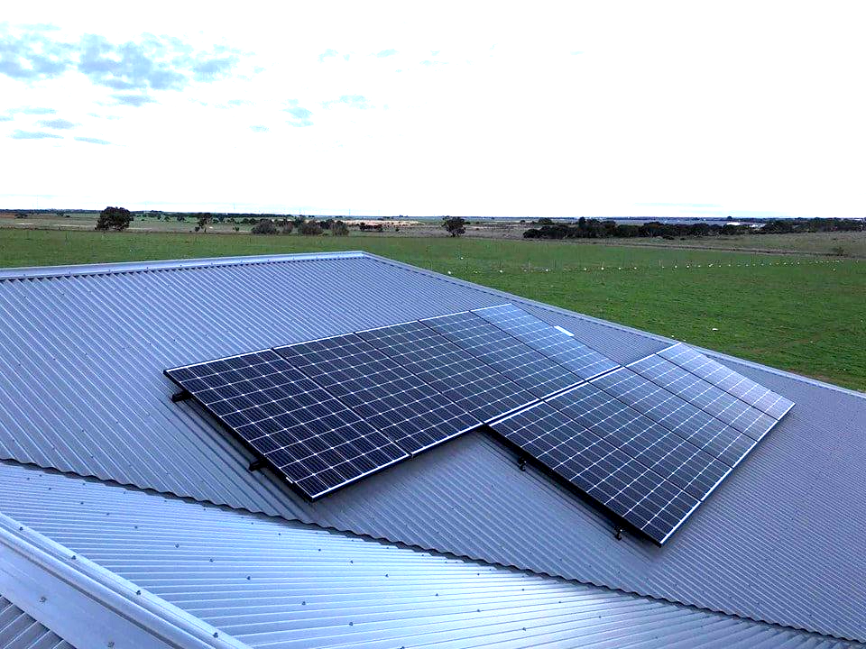 A photo of solar panels in Murray Bridge, installed my our team of solar installers.