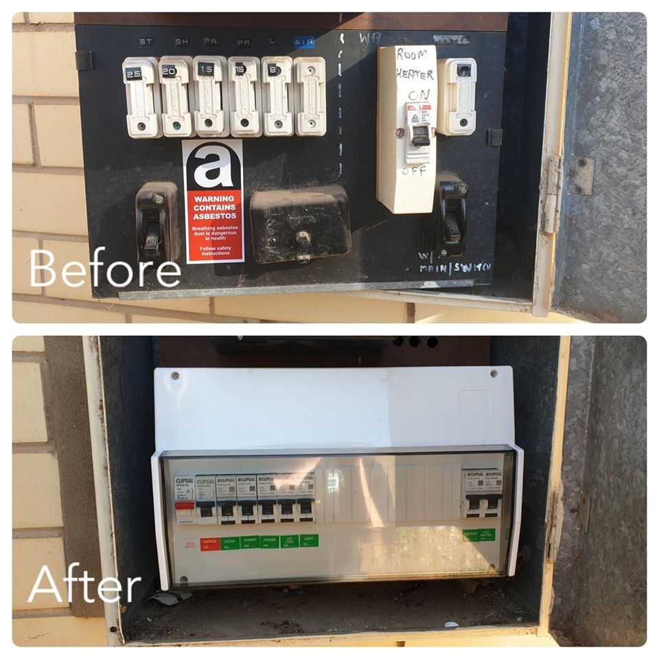 A photo for our switchboard upgrade in Murray Bridge