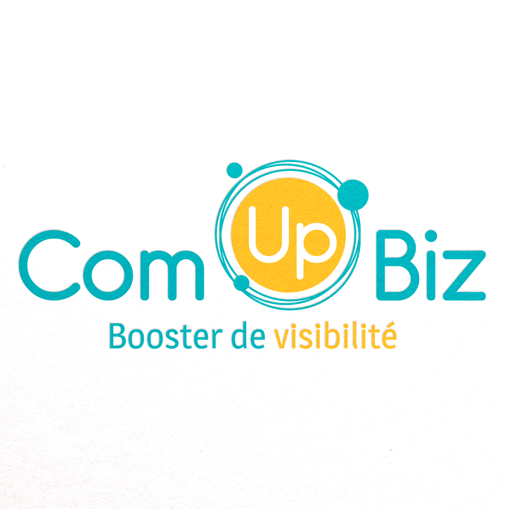 Un logo pour une entreprise appelée com up biz