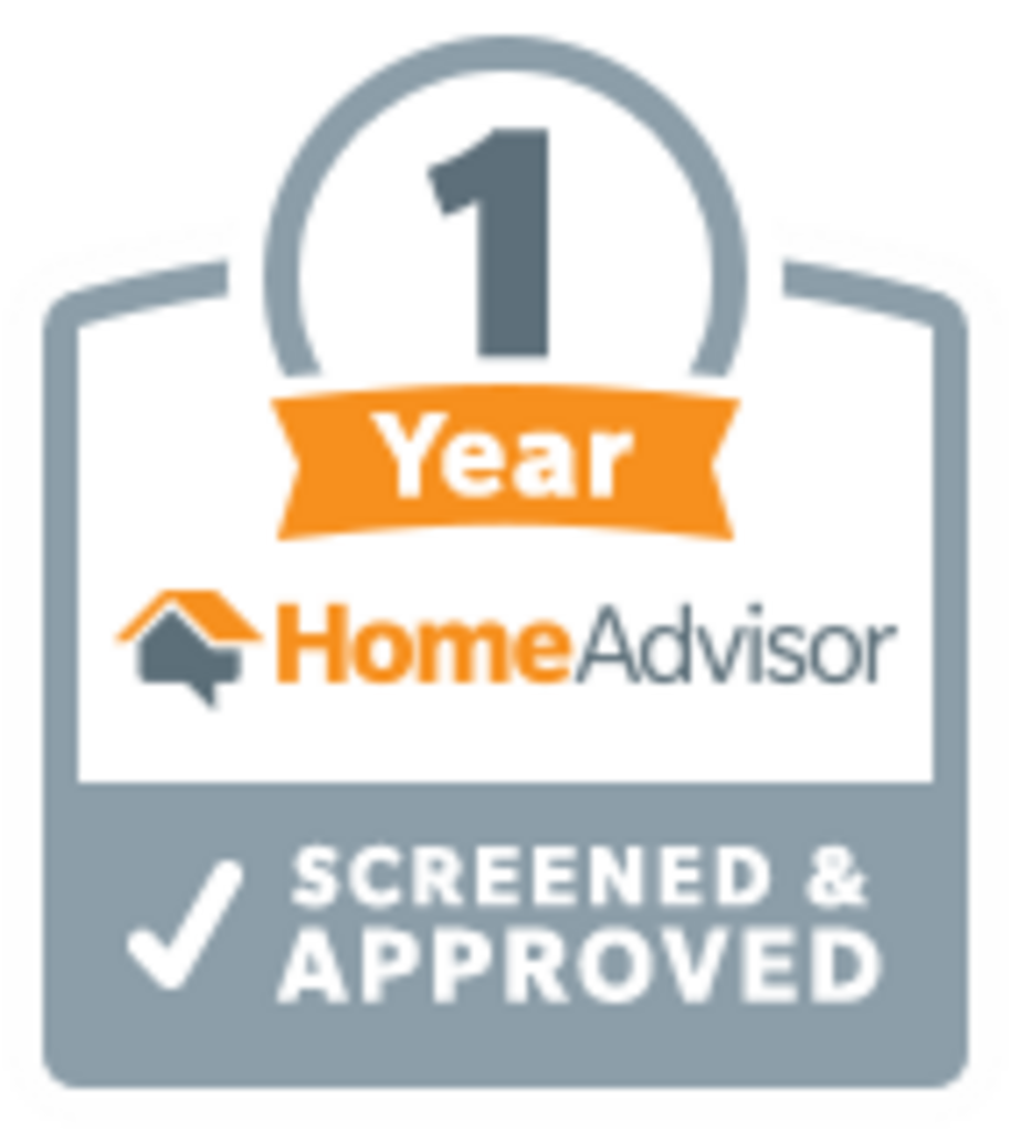 A 1 year home advisor screened and approved logo