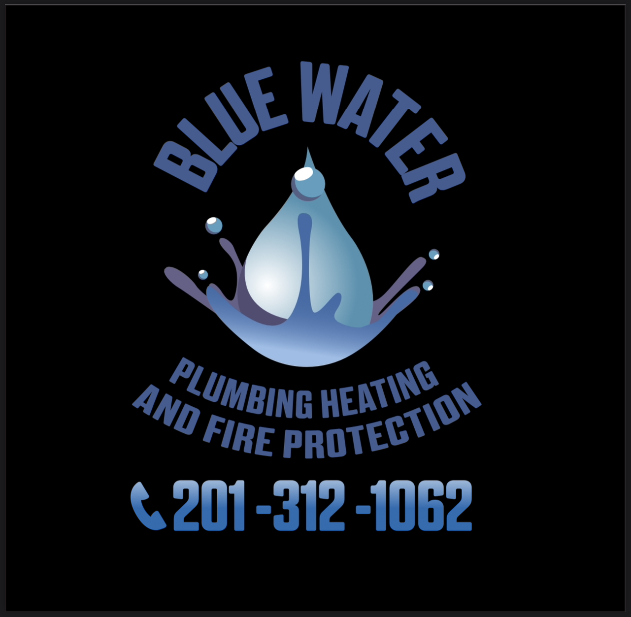 Blue Water Plumbing Heating and Fire Protection logo 