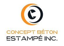 A logo for concept beton estampe inc