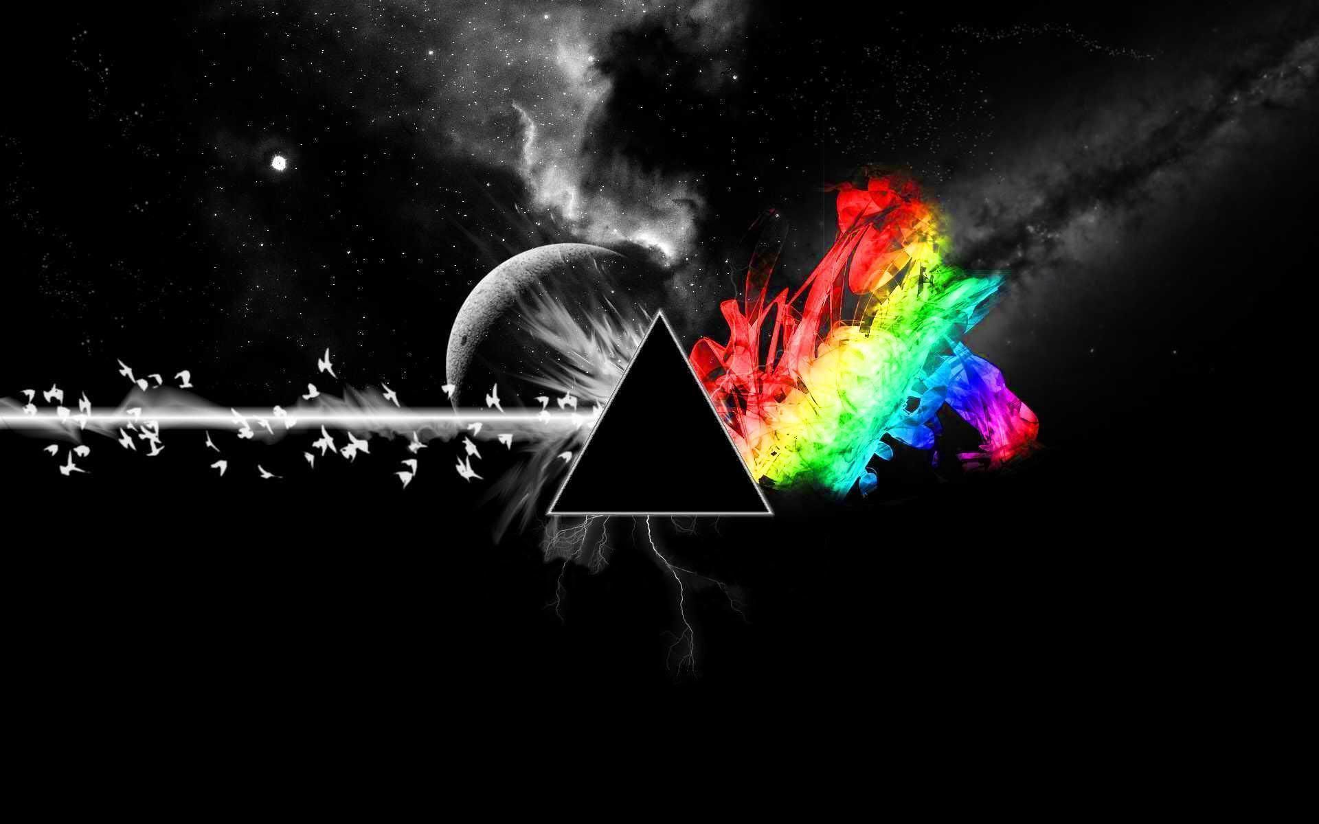Pink Floyd Dark Side of The Moon Prism logo