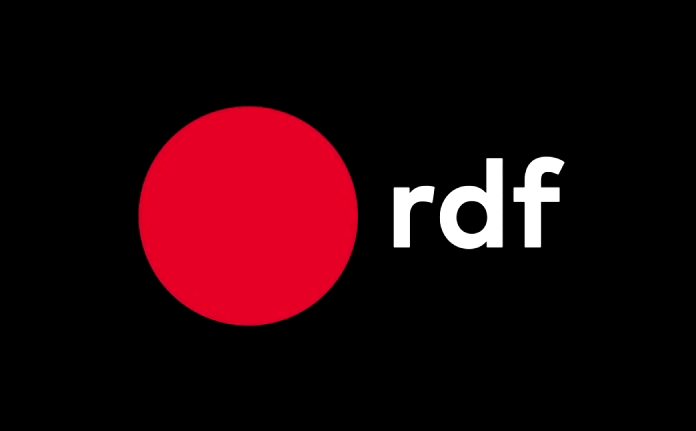 RDF Television logo representing producers of innovative TV shows with popular followings in the UK like Wife Swap