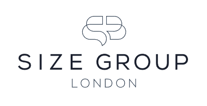 Size Group logo representing developers of the finest private property clients in London and Home Counties
