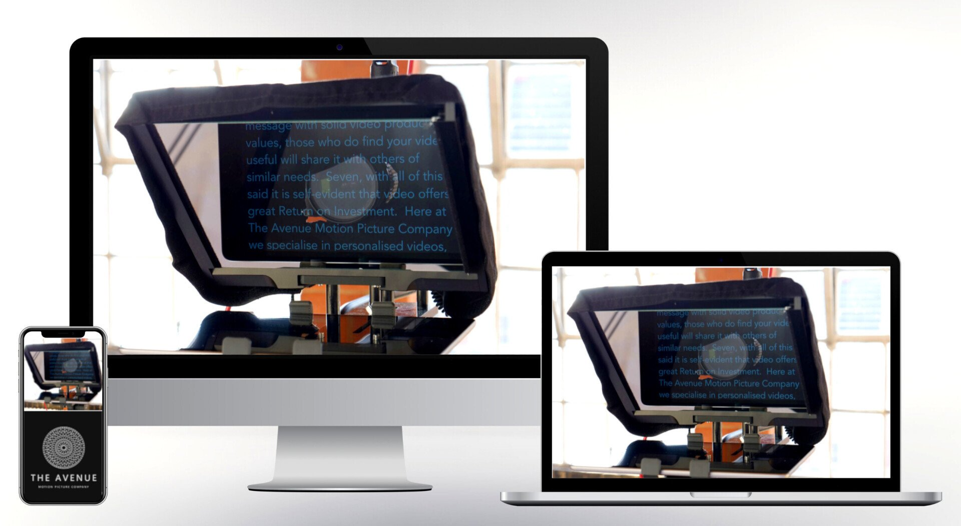 The Avenue Motion Picture Company autocue services