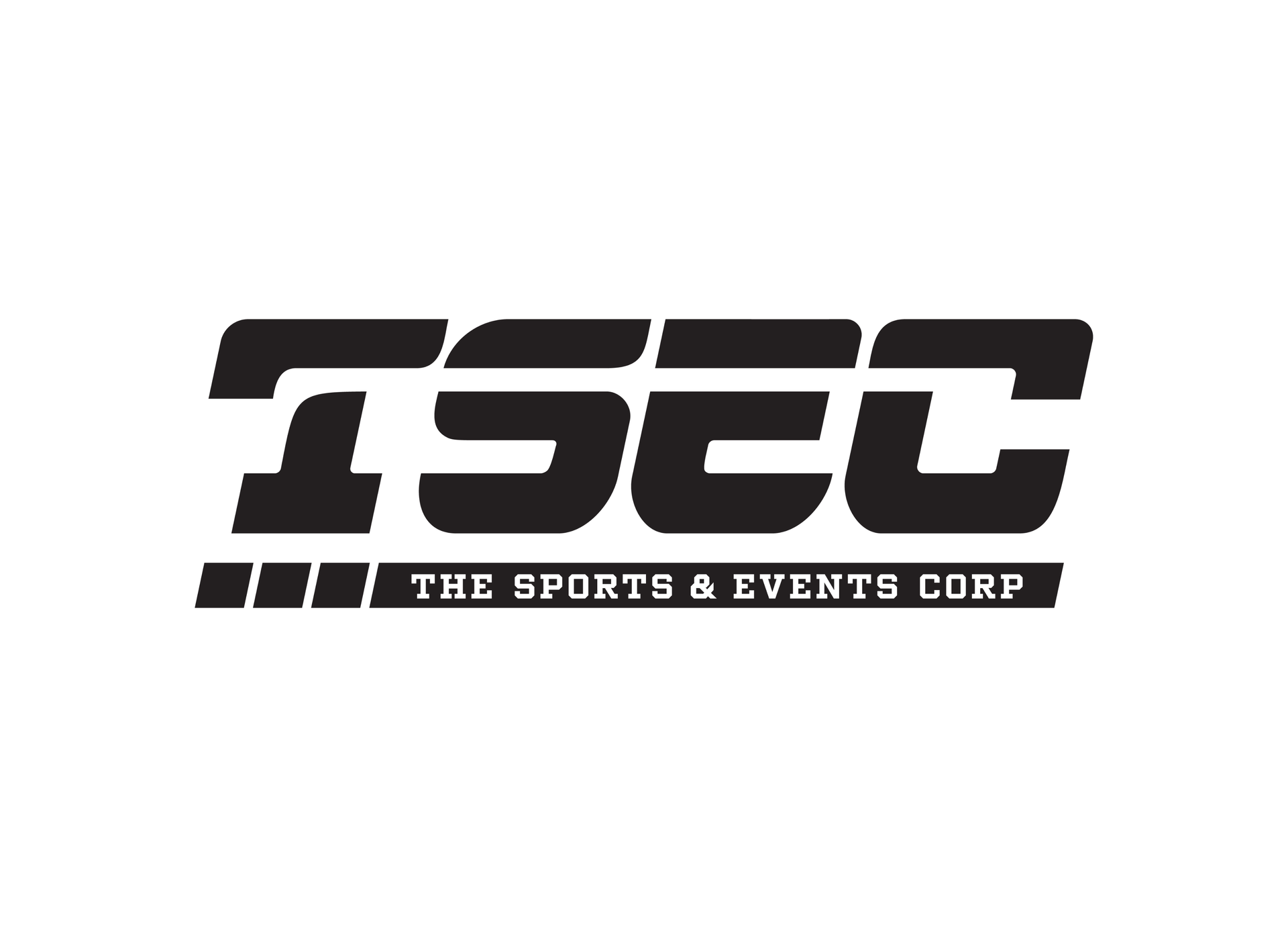 TSEC logo in bold black text with “The Sports & Events Corp” tagline beneath