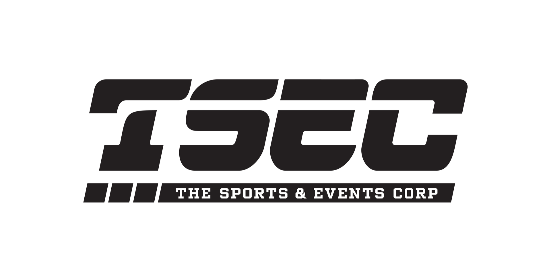 ISEC logo in black with the tagline “The Sports & Events Corp” underneath