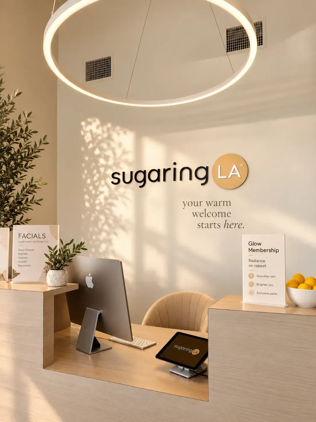 sugaringLA Shrewsbury front desk check in