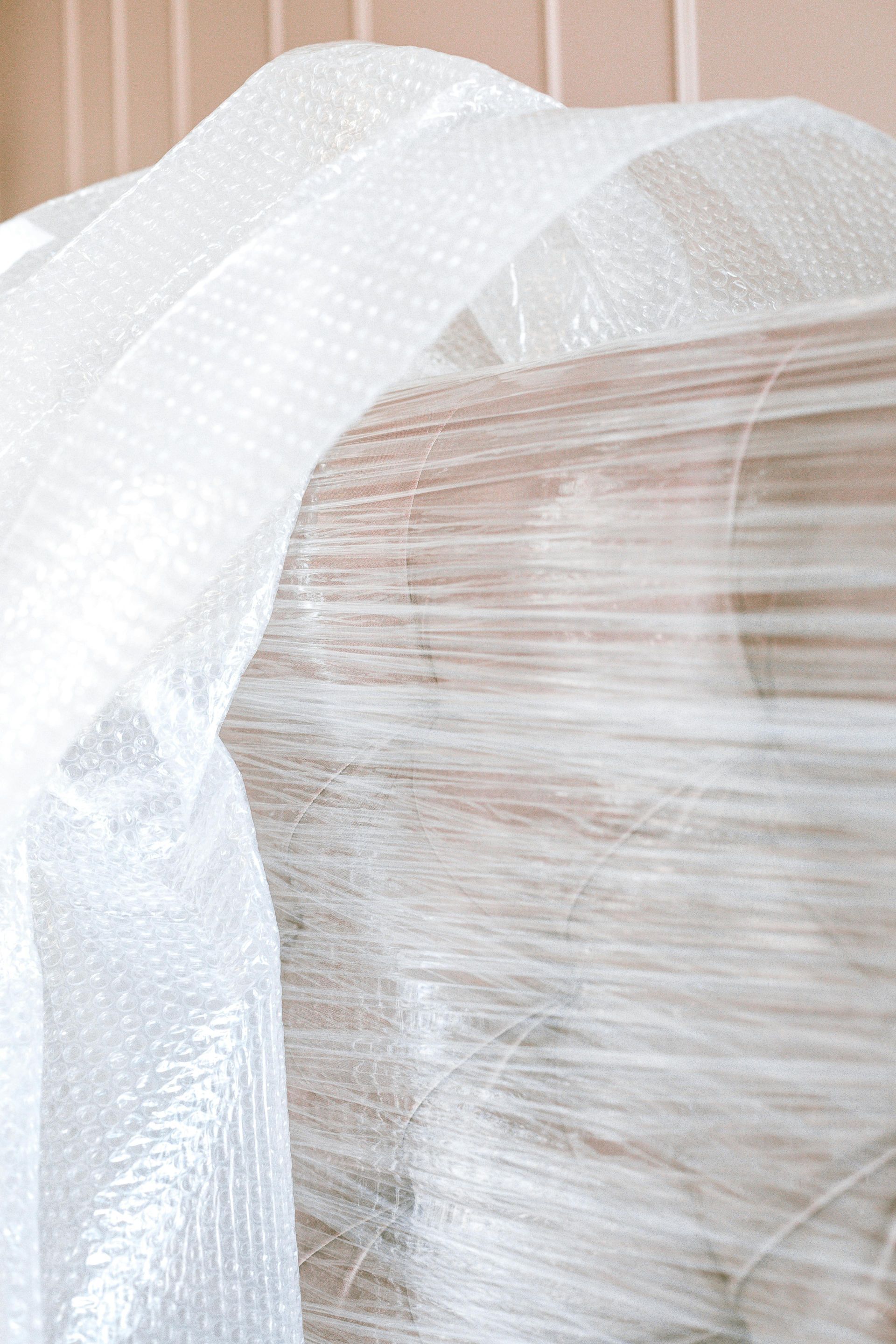 furniture wrapped for protection during a move