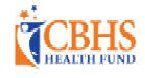 CBHS Health Fund logo with a stylized figure and text.
