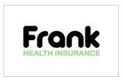 Frank Health Insurance logo with black text on a white background.