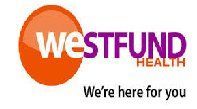 Logo for WestFund Health with an orange circle and text.