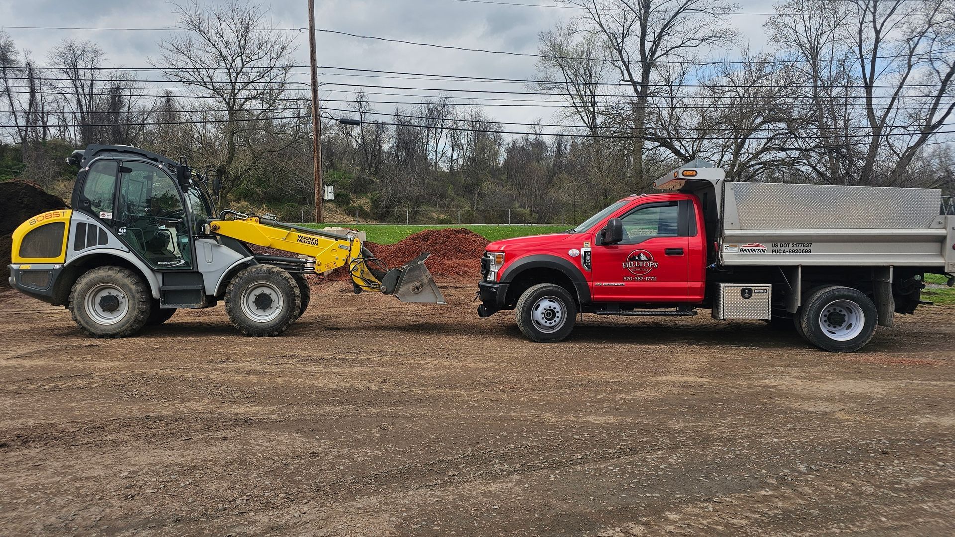Large Piles Of Mulch — Bloomsburg, PA — Hilltops Services LLC Large Piles Of Mulch — Bloomsburg, PA — Hilltops Services LLC