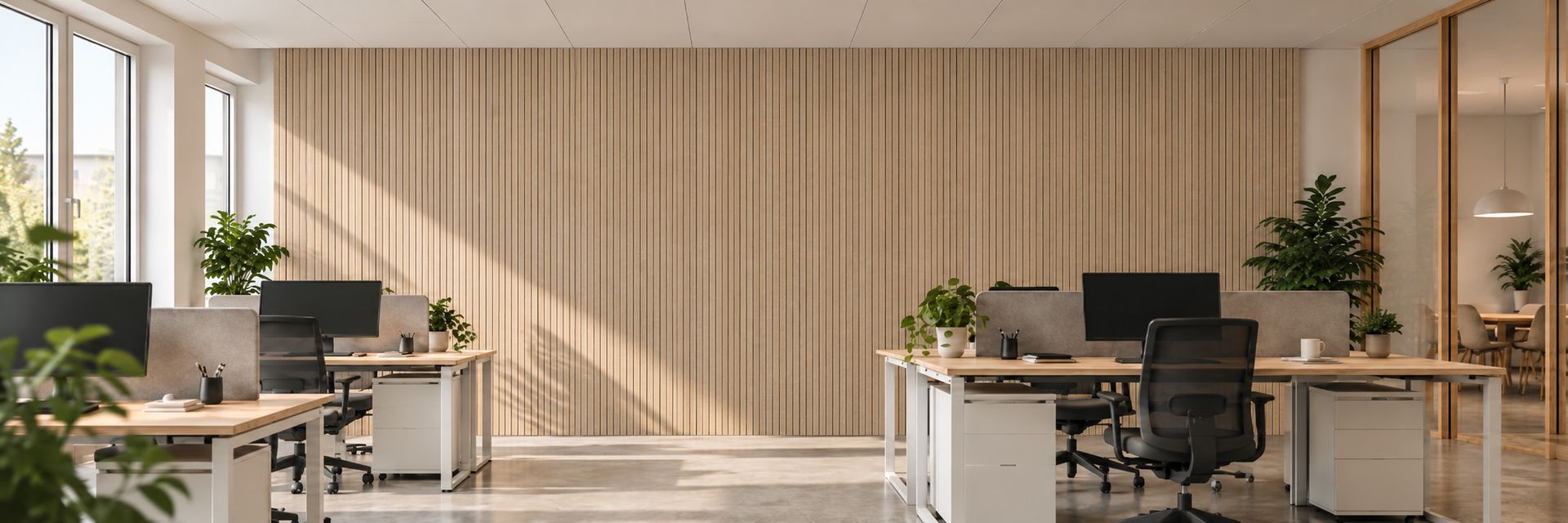 Nyt akustikpanel med lavt CO2 aftryk. Perfekt til private og alle slags erhverv