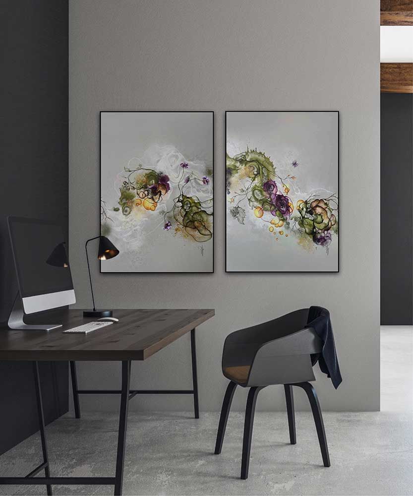 Akustikbillede stue | Rikke Darling | Dansk Lydisolering | Kunst