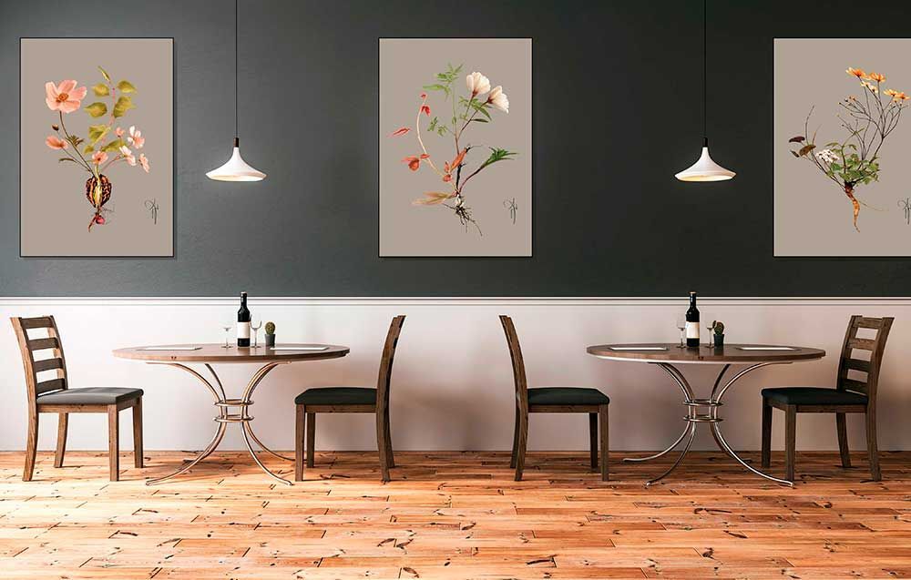 Akustikbillede restaurant | Rikke Darling | Dansk Lydisolering | Kunst