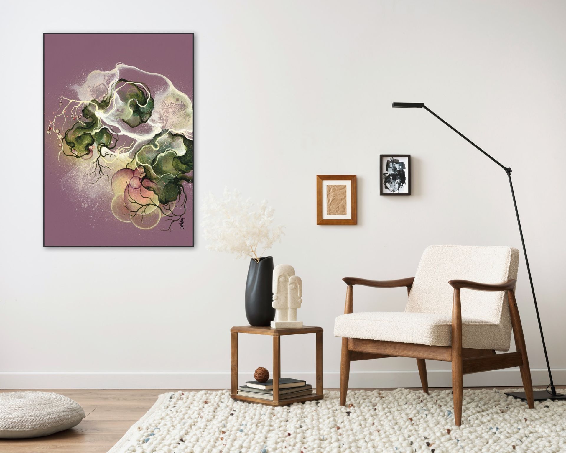 Akustikbillede stue | Rikke Darling | Dansk Lydisolering | Kunst