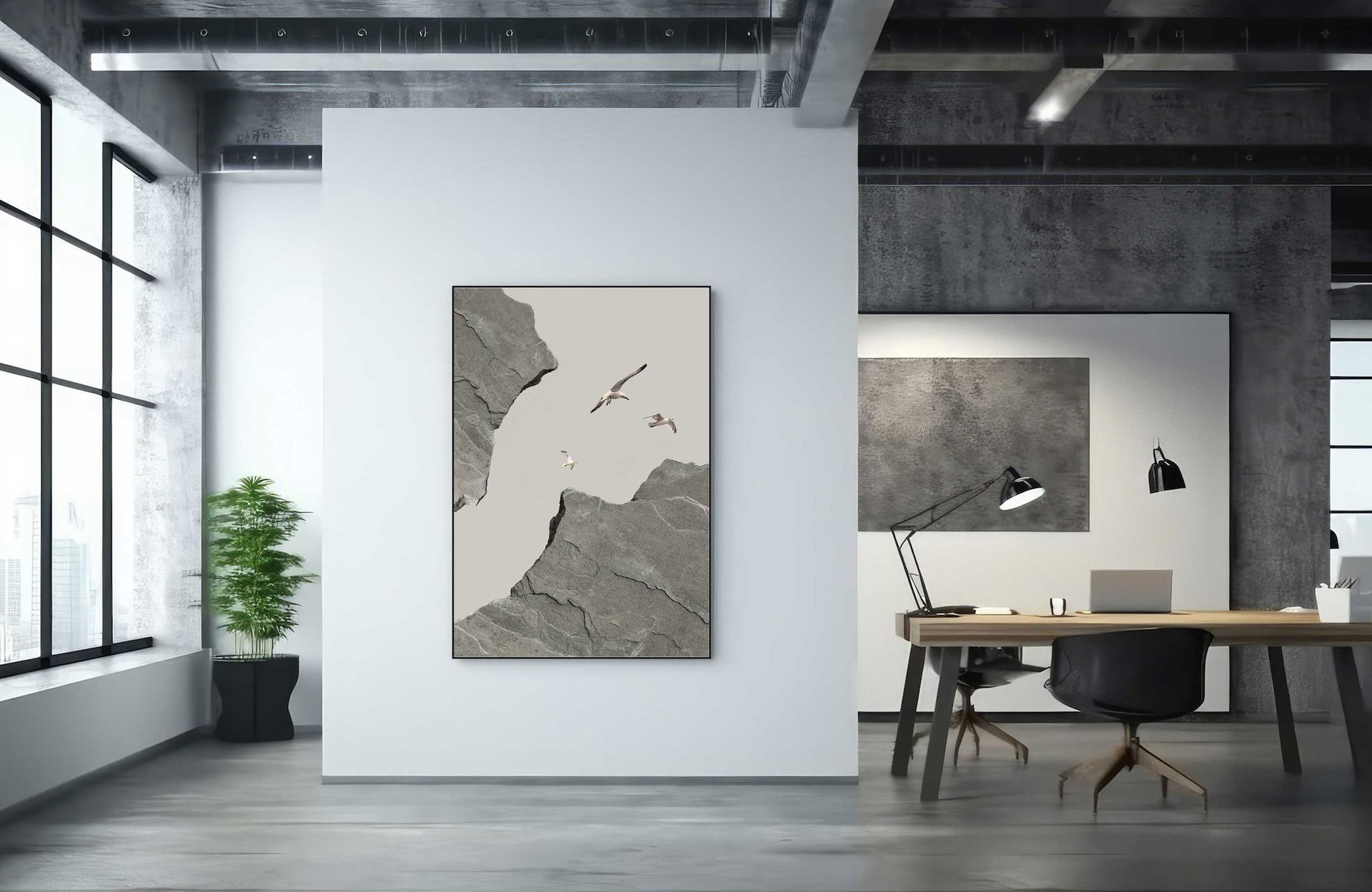 Akustikbillede til kontor | Rikke Darling | Dansk Lydisolering | Kunst