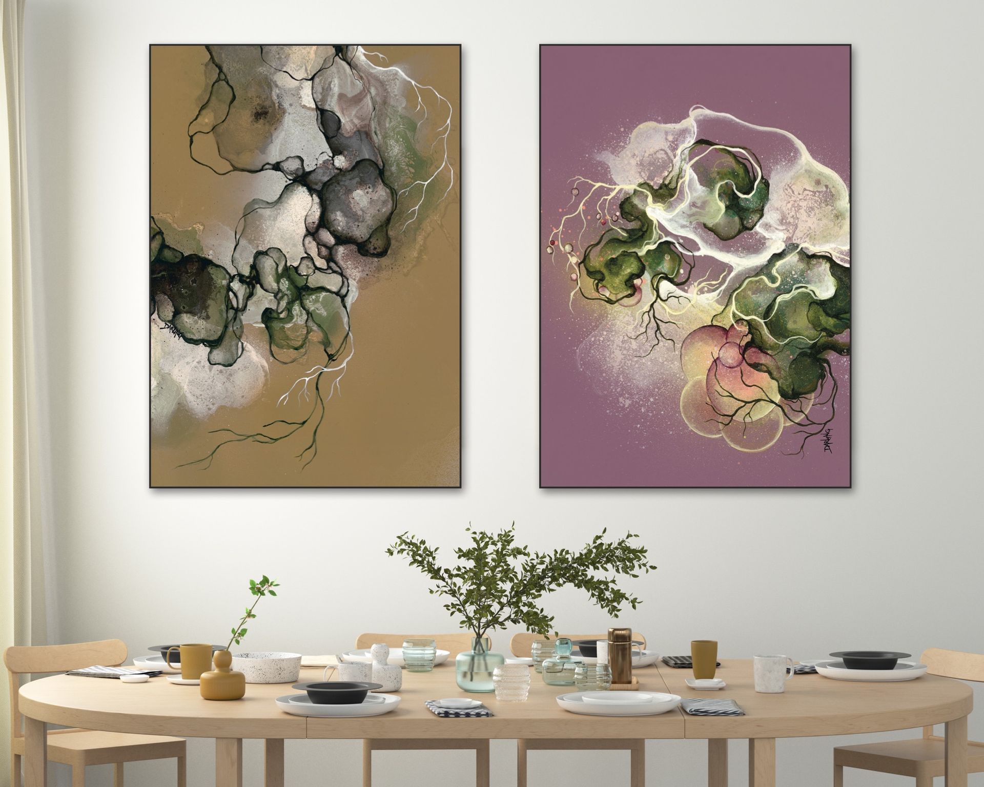 Akustikbillede stue | Rikke Darling | Dansk Lydisolering | Kunst