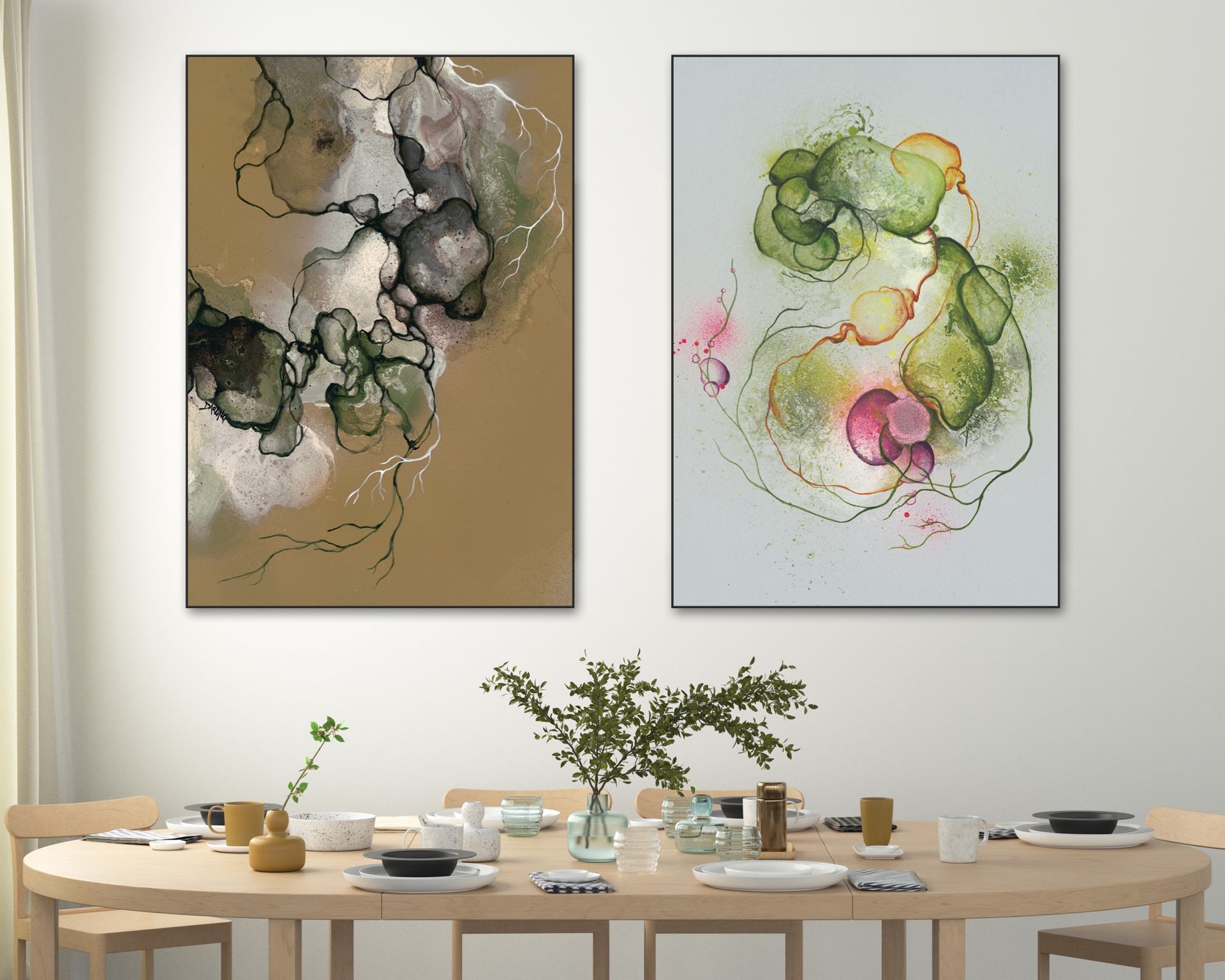 Akustikbillede stue | Rikke Darling | Dansk Lydisolering | Kunst