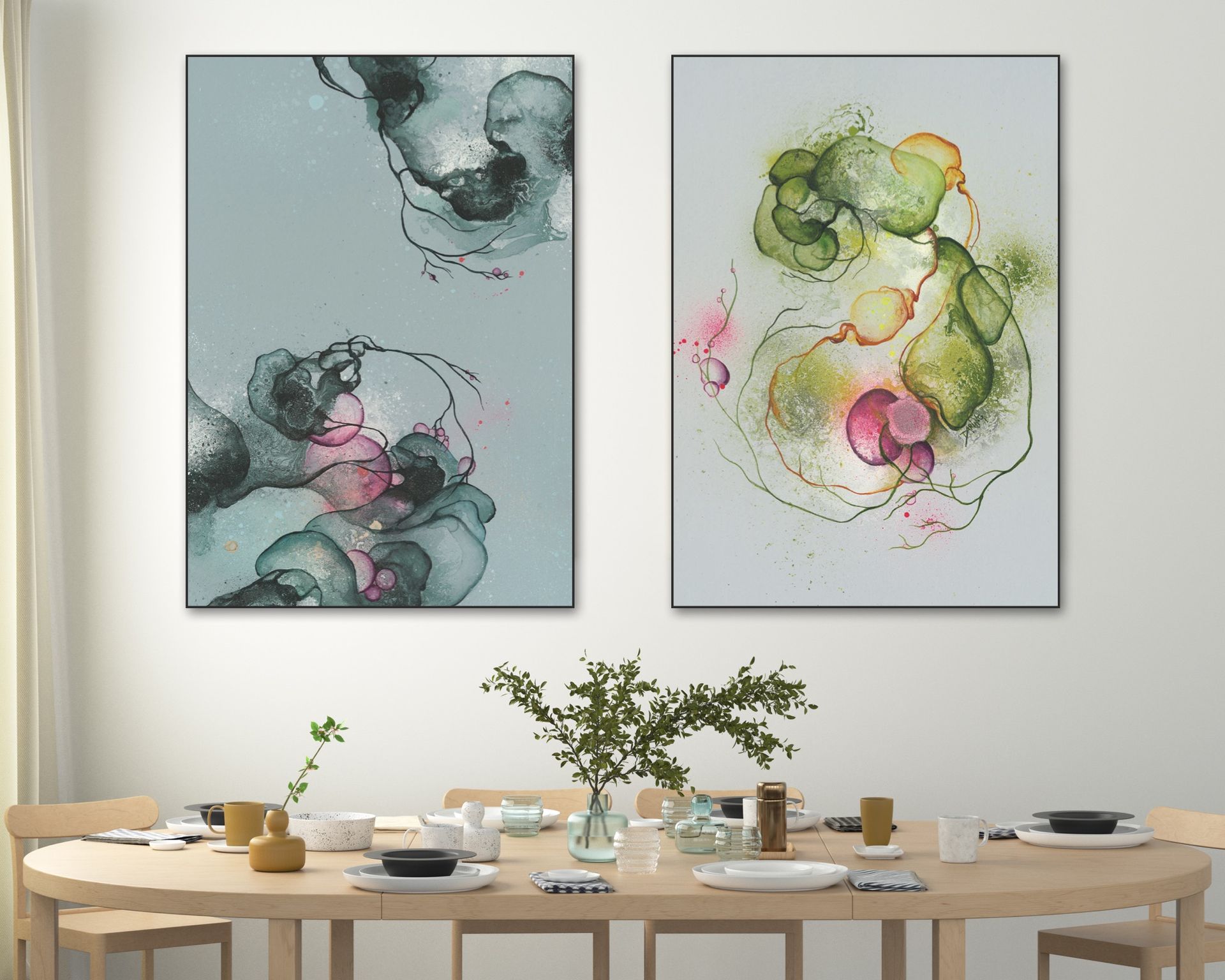Akustikbillede stue | Rikke Darling | Dansk Lydisolering | Kunst