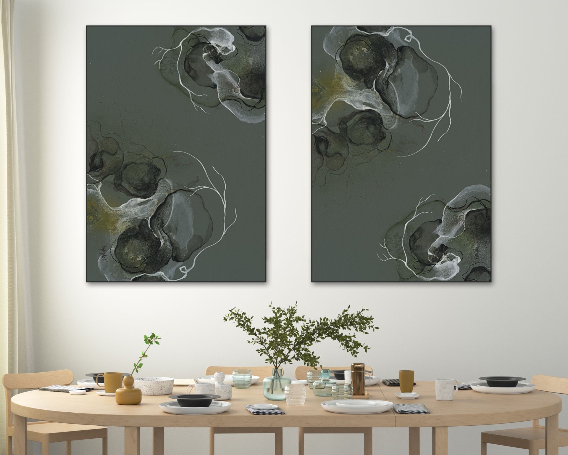Akustikbillede stue | Rikke Darling | Dansk Lydisolering | Kunst