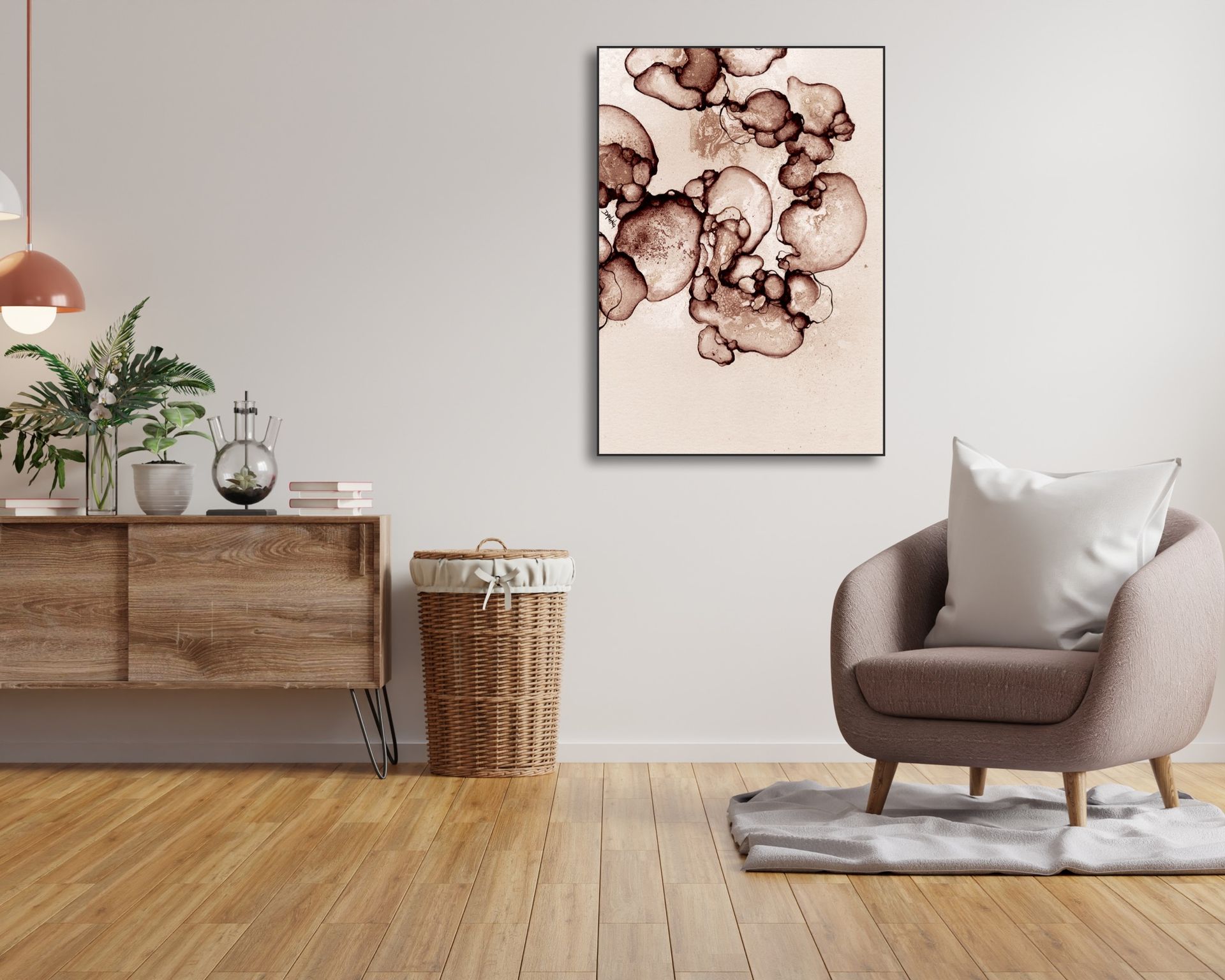 Akustikbillede stue | Rikke Darling | Dansk Lydisolering | Kunst