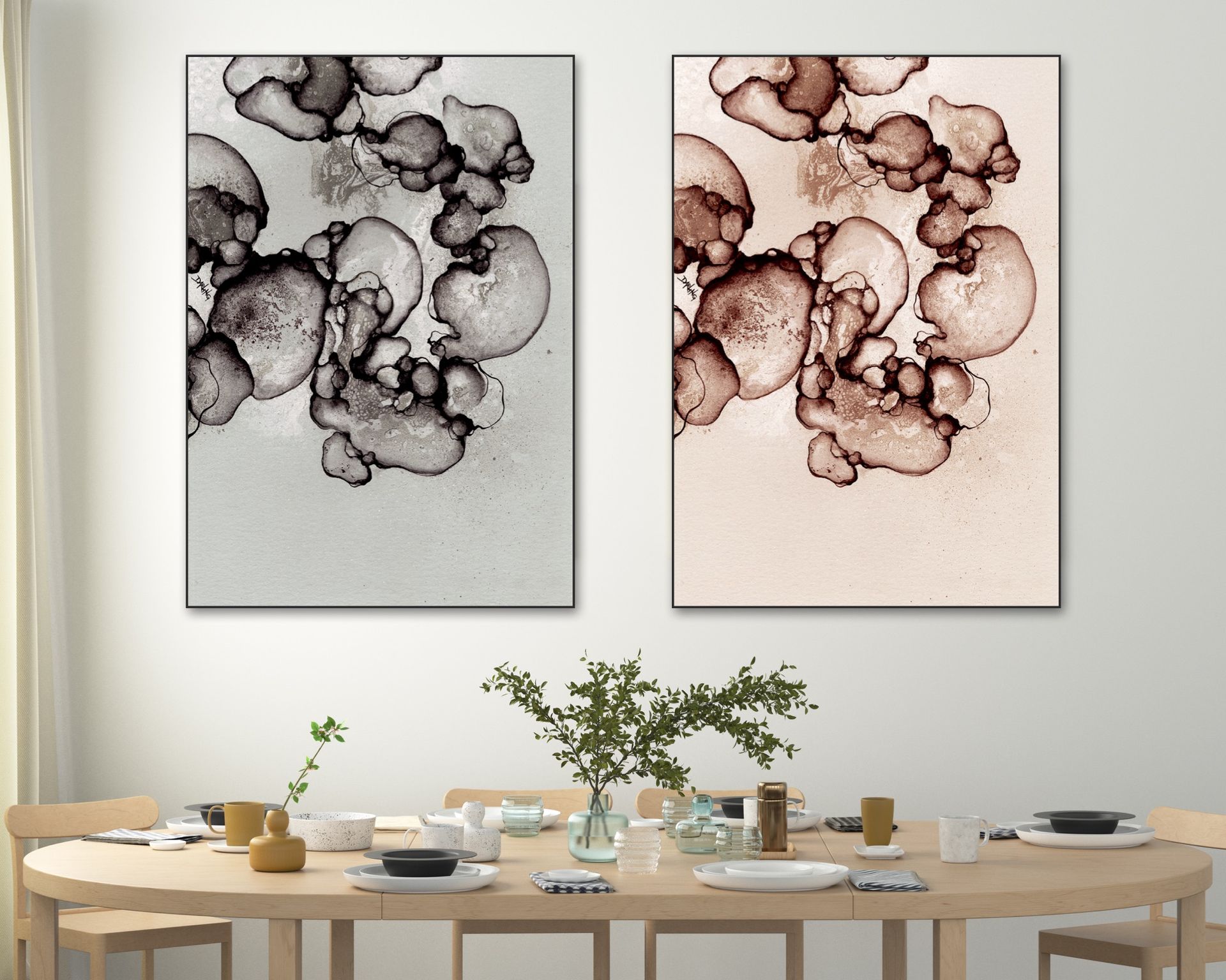 Akustikbillede stue | Rikke Darling | Dansk Lydisolering | Kunst