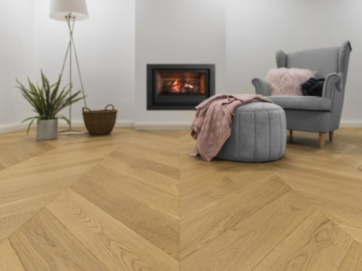 Cozy Living Room with Fireplace — Flooring Suppliers in Port Macquarie, NSW