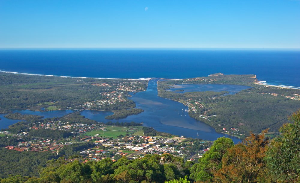 Aerial View Of Laurieton And The Ocean — Flooring Suppliers in Laurieton, NSW