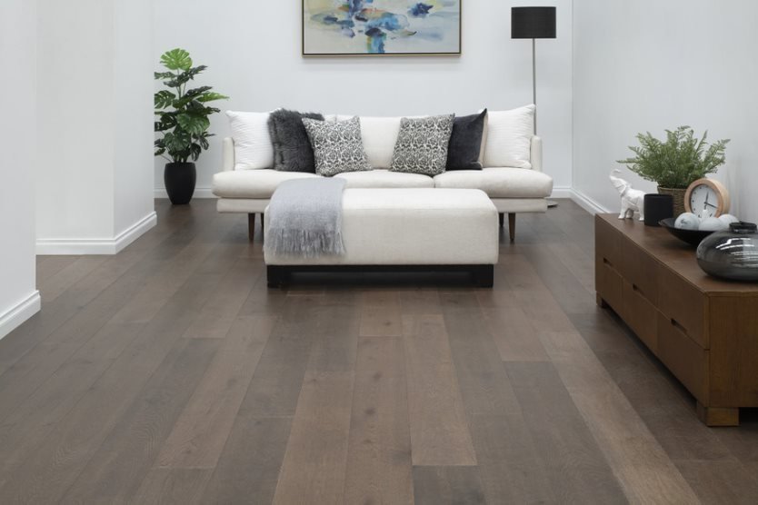 Dark Laminated Flooring — Flooring Suppliers in Port Macquarie, NSW