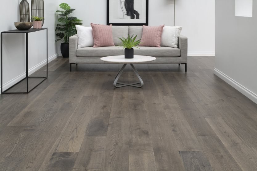 Vinyl Plank Flooring in Living Room — Flooring Suppliers in Port Macquarie, NSW
