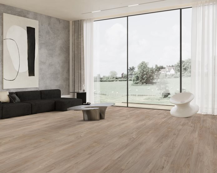 Living Room with Vinyl Plank Flooring — Flooring Suppliers in Port Macquarie, NSW