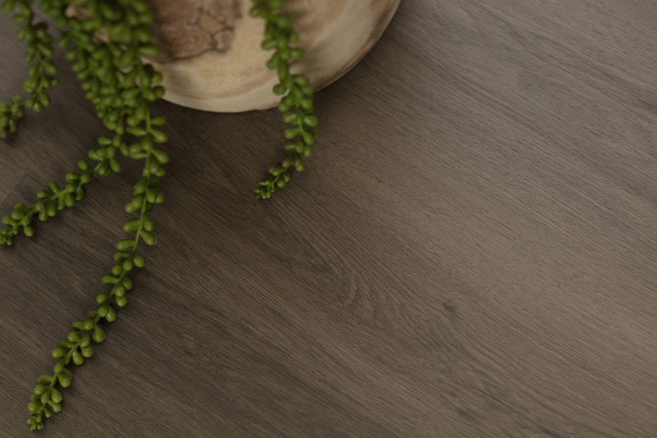 A Potted Plant Is Sitting On Top Of A Wooden Table — Flooring Suppliers in Port Macquarie, NSW