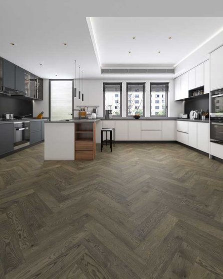 Engineered Timber Flooring in Kitchen — Flooring Suppliers in Laurieton, NSW