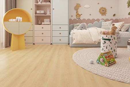 A Child's Bedroom With A Bed, Dresser, Shelves, And A Rug — Flooring Suppliers in Port Macquarie, NSW