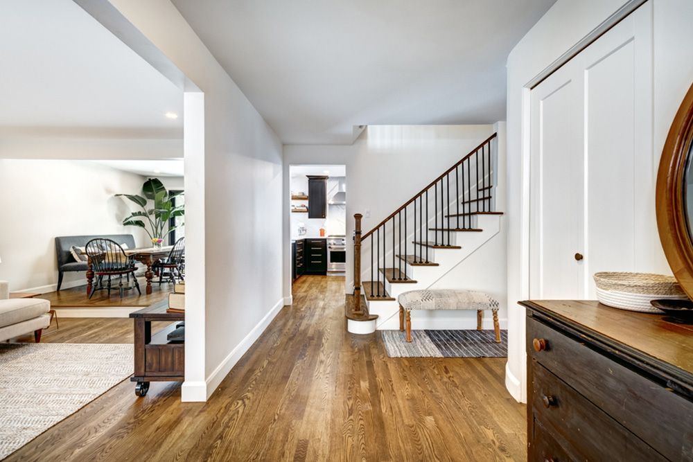 House with wooden furniture — Floor Coverings in Harrington, NSW
