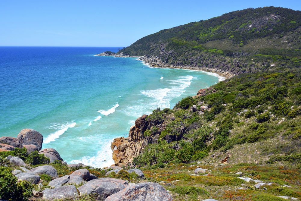 Beach with waves overview — Flooring Suppliers in South West Rocks NSW