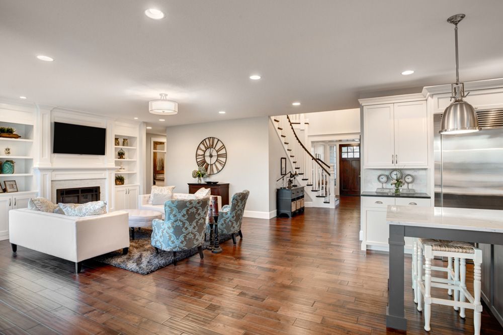 Spacious living room — Floor Coverings in Taree, NSW