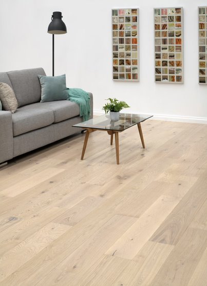 Hybrid Flooring in Modern Living Room — Flooring Suppliers in Port Macquarie, NSW