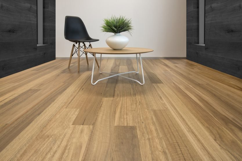 Coffee Table on Timber Flooring — Flooring Suppliers in Port Macquarie, NSW
