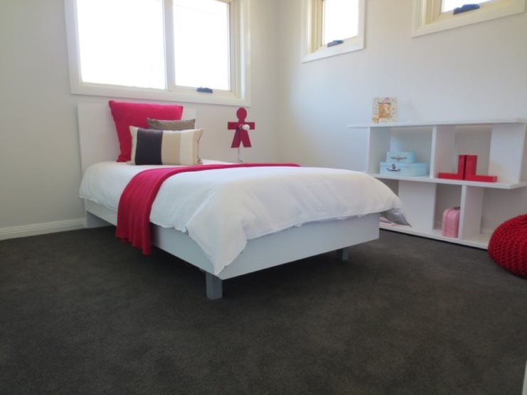 Bedroom with Carpet Flooring — Flooring Suppliers in Laurieton, NSW