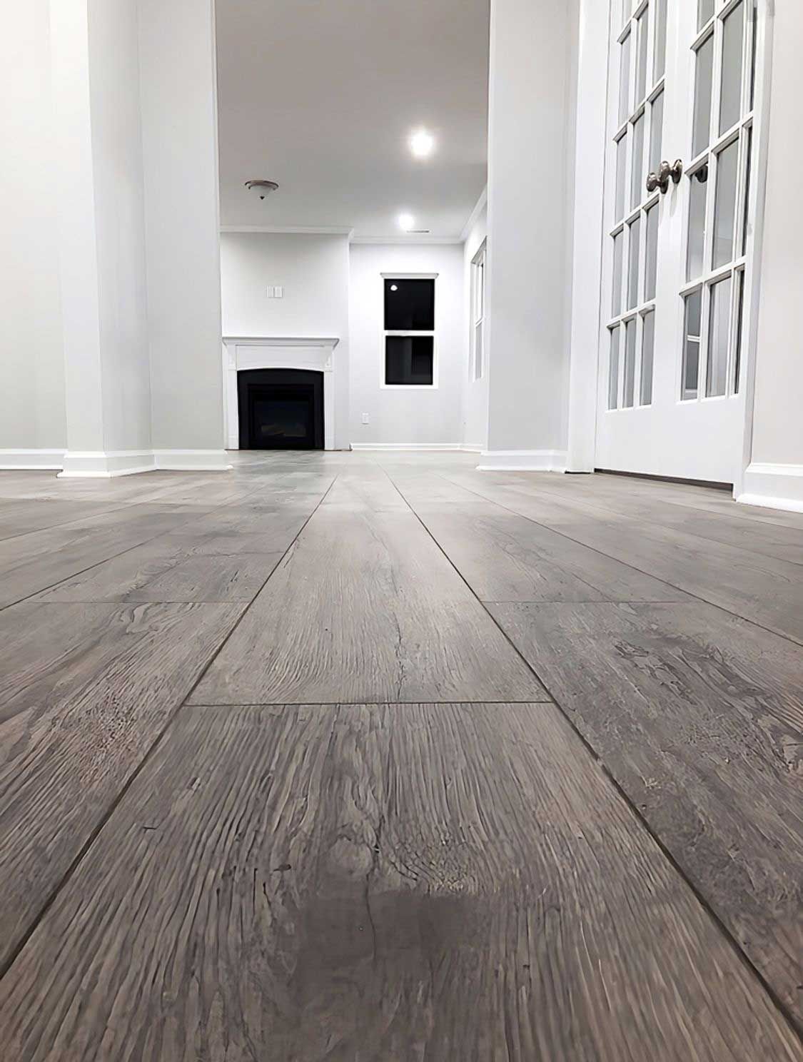 Dark Oak Flooring in Hallway — Flooring Suppliers in Port Macquarie, NSW